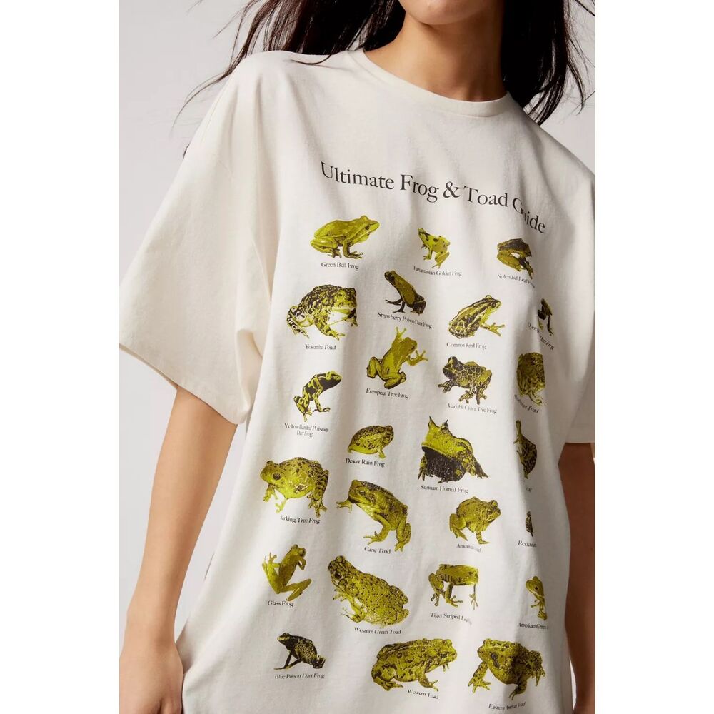 Urban Outfitters UO Ultimate Frog & Toad Guide Tee Ivory XL/XXL NEW - Picture 3 of 5